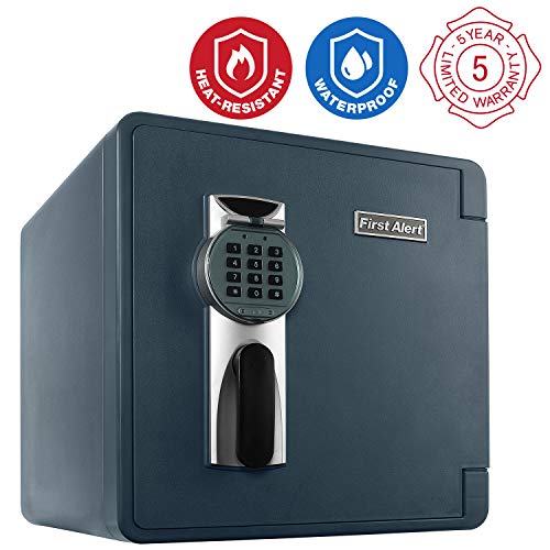 First Alert 2092DF Waterproof and Fire-Resistant Digital Safe, 1.31 Cubic Feet