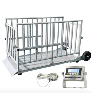 Liberty Scales LS-930-5’x30 Cage System Portable Livestock Animal Weighing Scale | 2000 lb x 0.5 lb
