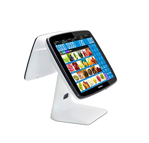 ZHONGJI Cash Register Smart Touch Screen Win10 PC POS System for Retail Stores with POS-Software,Thermal Receipt Printer,Cash Drawer,Barcode Scanner