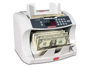 Semacon S-1200 High-Speed Bank Grade Currency Counter for Medium to Very High Level Usage Volumes, 3 Speed Settings and Batch Stop Setting, 800/1200/1600 Notes per Minute Counting Speed, 1-999 Range