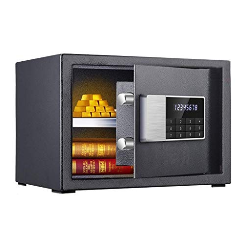 NICEDAYFY Digital Security Safe, Solid Steel Construction with Wall-Anchoring Design for Home Hotel Gun Medication (Color : Black)