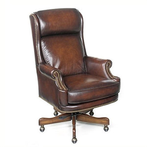 Hooker Furniture Kevin Executive Swivel Tilt Chair, Brown