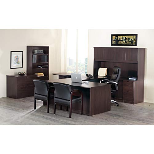 Lorell PR2442RES Right Return, 42-Inch Espresso Desk