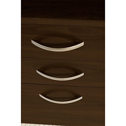 Bush Business Furniture Series C Elite 72W Height Adjustable Standing Desk with Credenza, Hutch and Storage in Mocha Cherry