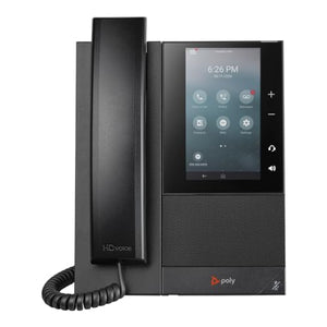 HP INC. Poly CCX 505 IP Phone - Corded/Cordless - Wi-Fi - Desktop - Black