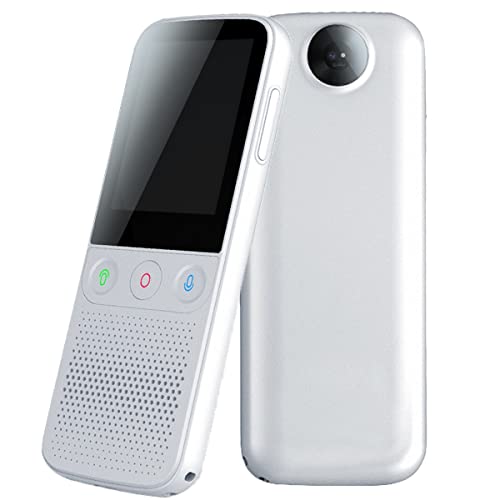 UsmAsk Portable Voice Translator with Photo Scanning - Two-Way Multi-Language Translation - 2.4 Inch Touch Screen - WiFi Support - Recorder Function - Ideal Gift