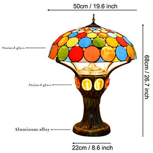 MaGiLL Tiffany Hand Painted Glass Desk Lamp