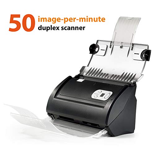 Plustek PS186 High Speed Document Scanner, with Auto Document Feeder (ADF). For Windows 7 / 8 / 10