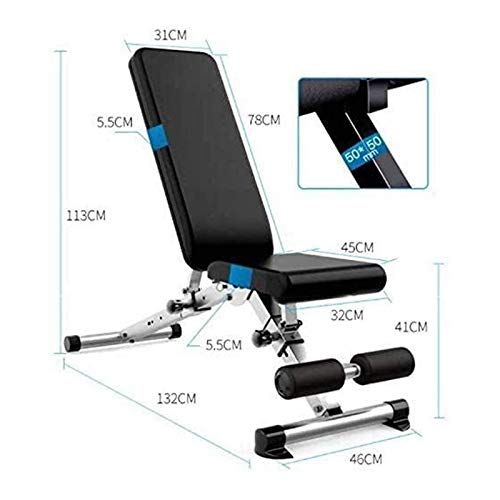 ZXNRTU Full Body Workout Adjustable Benches Home Gym Adjustable Weight Bench Foldable Workout Bench Sit Up AB Incline Abs Bench Strength Training Equipment