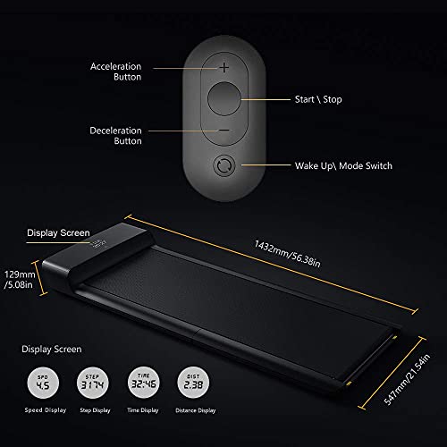 WalkingPad A1 Pro Smart Walk Folding Treadmill Slim Foldable Exercise Fitness Equipment Under Desk Running Walking Pad Outdoor Indoor Gym