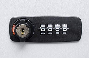 Barska CB13564 Combination Lock 200 Position Adjustable Key Cabinet Lock Box White, One Size