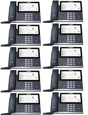 Yealink MP56-TEAMS Edition Desk IP Phone [10 Pack] - 7" Touch Screen, PoE - Renewed
