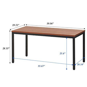 A AIRLLEN Computer Desk, 30X59 Inch Modern Simple Sturdy Office Writing Desk Study Table for Home Office