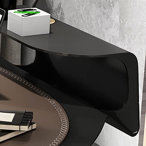 Modern Light Luxury Computer Desk with Leather Table Mat - Orange