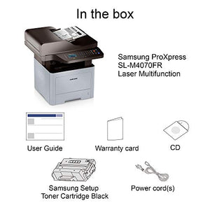 Samsung ProXpress M4070FR Monochrome Laser Printer with Scan/Copy/Fax, Mobile Connectivity, Duplex Printing, Print Security & Management Tools