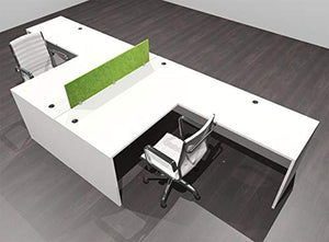 UTM Furniture Modern Acoustic Divider Office Workstation Desk Set, OF-CPN-FPRA25
