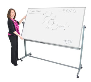 Luxor MB7240WW Double Sided Magnetic Mobile Whiteboard - 72" x 40"