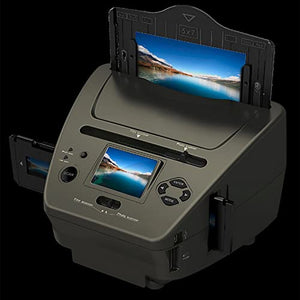 COMDS 4-in-1 High-Resolution Film Scanner with 2.4" LCD Screen - Converts 35mm/135 Slides & Negatives - Save to SD Card - No Computer Required