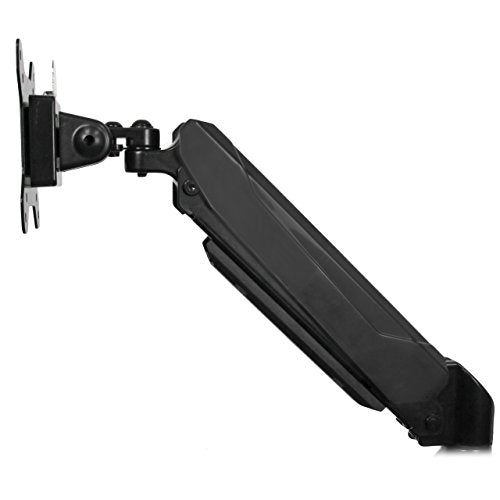 StarTech.com Desk Mount Dual Monitor Arm - Adjustable - Supports Monitors 12” to 30” - Full Motion VESA Mount Double Monitor Arm - Desk Clamp - Black (ARMSLIMDUO)
