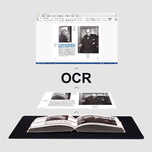 CZUR Professional Document Scanner ET18-P, Fast Recognition Scanner, 18MP High Definition, A3 Size Capture, 186 Languages OCR, Patented “Laser-Based Image Flattening” Technology