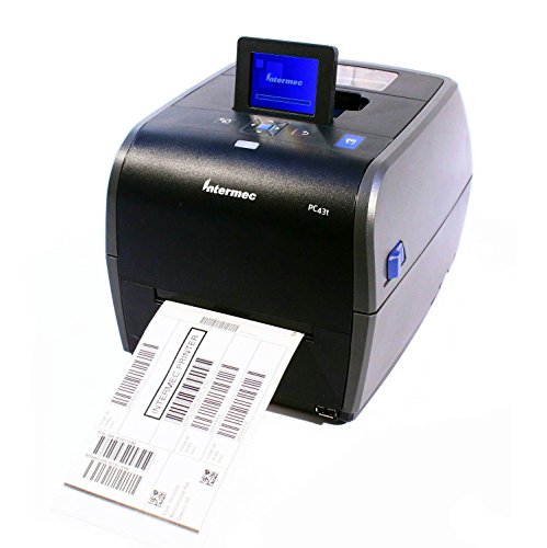 Intermec PC43T Thermal Desktop Label Printer LCD Display W/Real Time Clock USB Network 203DPI 128MB, PC43TA0010020