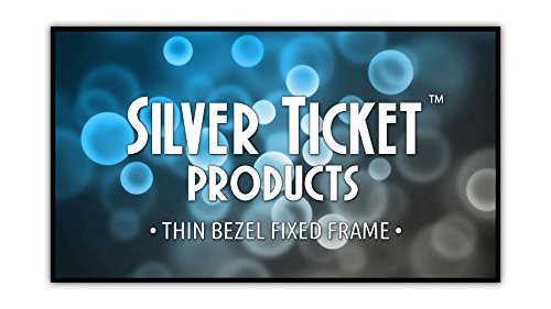STT-169120-G Silver Ticket Thin Bezel 16:9 Aspect Ratio 4K Ultra HD Ready HDTV (6 Piece Fixed Frame) Projector Screen (16:9, 120", Grey Material)