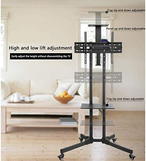 Goakwwuz Mobile TV Cart Stand for 37-60 Inch TVs