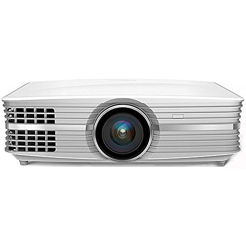 Optoma UHD60 4K Ultra High Definition Home Theater Video Projector (Renewed) Bundle with Minolta 120-Inch Home Theater Projector Screen 16:9 Indoor Outdoor