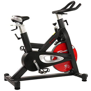 Sunny Health & Fitness SF-B1714 Evolution Pro Magnetic Belt Drive Indoor Cycling Bike, High Weight Capacity, Heavy Duty Flywheel