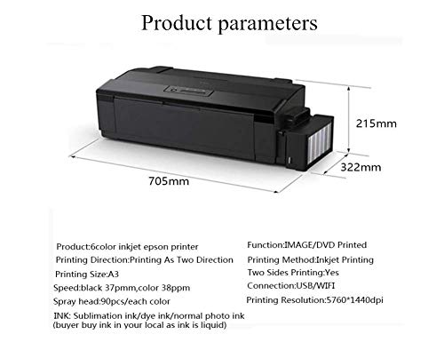 Inkjet Printer A3 A4 Inkjet Printer Supporting Sublimation