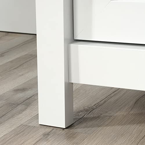 Sauder County Line Lateral File Cabinet, Soft White Finish, L: 33.39" x W: 21.97" x H: 30.04