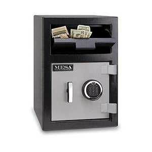 Mesa Safe Company Model MFL2014E Depository Safe with Electronic Lock, Two Tone Gray