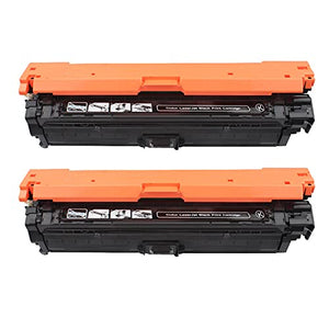 PPTT Toner Cartridge 307a Works for Hp 307a Ce740a Ce741a Ce742a Ce743a for Hp Color Laserjet Cp5225 Cp5225n Cp5225dn Cp5220xh Printer,Printer Accessories 2 pcs Black