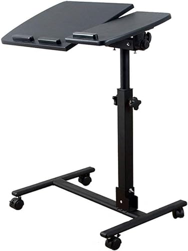 GaRcan Laptop Rolling Cart Table Height Adjustable Mobile Stand Desk