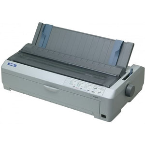 Epson C11C526001 FX-2190 Serial Impact Printer Wide Format 136 COL 9-Pin Parallel and USB Interfaces - Color Light Gray