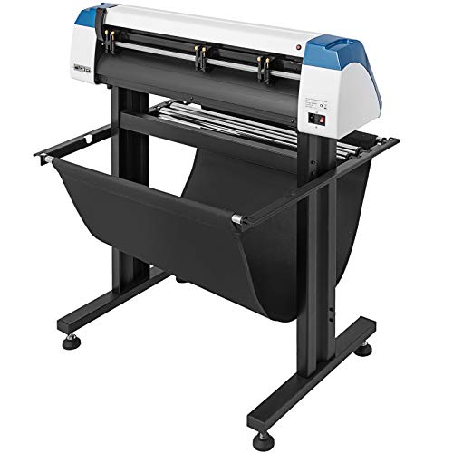 VEVOR Vinyl Cutter 28 Inch Plotter Machine AUTO-Positioning Paper Feed Vinyl Cutter Plotter Speed Adjustable Sign Cutting with Floor Stand & Signmaster Software