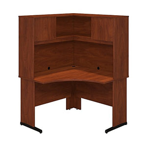 Bush Business Furniture Series C Elite 48W x 48D C Leg Corner Desk with Hutch in Hansen Cherry