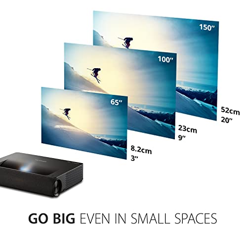 ViewSonic X2000B-4K Ultra Short Throw 4K UHD Laser Projector with Wi-Fi, 2000 Lumens