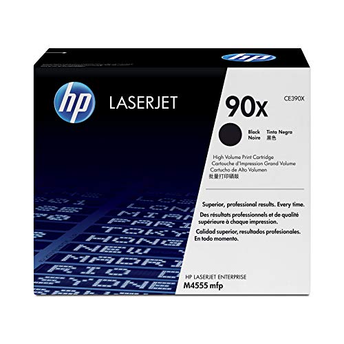 HP 90X (CE390X) Black High Yield Toner Cartridge for HP LaserJet Enterprise 600 M4555