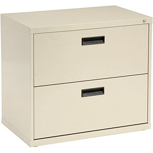 30"W Lateral File Cabinet, 2 Drawer, Putty
