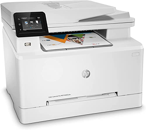HP Laserjet Pro MFP M283cdw Wireless All-in-One Color Laser Printer, Mobile Print, Scan, Copy, Fax, Duplex Print, 22ppm, 2.7" Touchscreen, Wi-Fi - WULIC Printer Cable