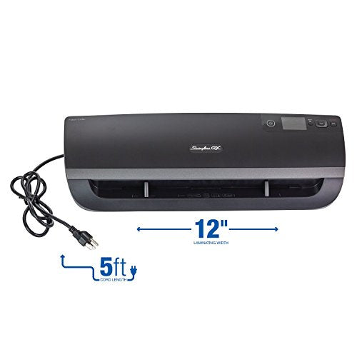 Swingline GBC Fusion 5100L Thermal Laminator Machine, 12 Inch, 1 Min Warm-up, 1.5-10 Mil, with 50 EZUse Laminating Pouches