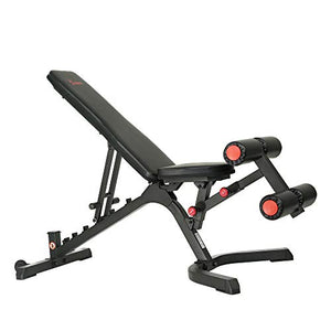Sunny Health & Fitness Fully Adjustable Power Zone Utility Heavy Duty Weight Bench with 1000 LB Max Weight – SF-BH6920, Black