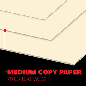 Accent Opaque Cream Printer Paper, 8.5” x 14” 28lb Bond/70lb Text Copy Paper – 2,000 Sheets (4 Reams) – Premium Computer Paper with Smooth Finish – 97 Bright, 104gsm – Warm White Copy Paper – 188127C