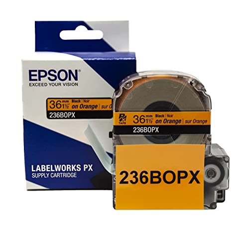 Epson LABELWORKS Safety Manager Bundle - LW-PX800 Industrial Wireless Label Maker, 236VTBYPX Tape Cartridge, 236BOPX PET (Polyester) Tape Cartridge, and 218FRPX PET (Polyester) Tape Cartridge