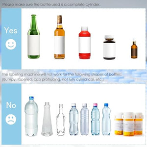ErnZi Semi-Automatic Round Bottle Labeling Machine 20-40 pcs/min - Bottle Label Applicator