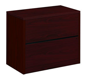 HON 10500 Series Two-Drawer Lateral File Cabinet 36w x 20d x 29-1/2h Mahogany