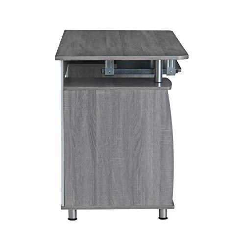 Techni Mobili Complete Workstation Computer Desk with Storage - Grey