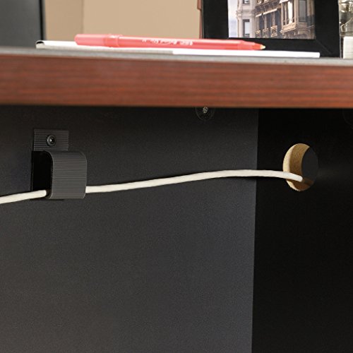 Sauder 419593 Via Executive Desk, Classic Cherry Finish