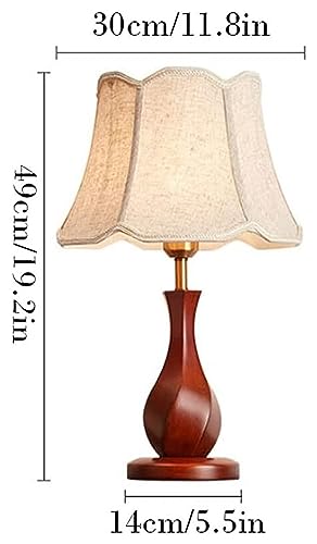 MaGiLL Desk Lamp American Retro Solid Wood Table Lamp